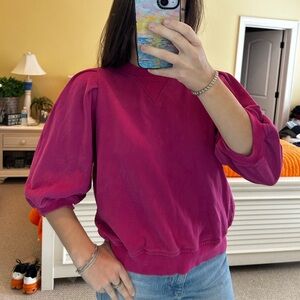 mor pink crewneck half sleeve shirt